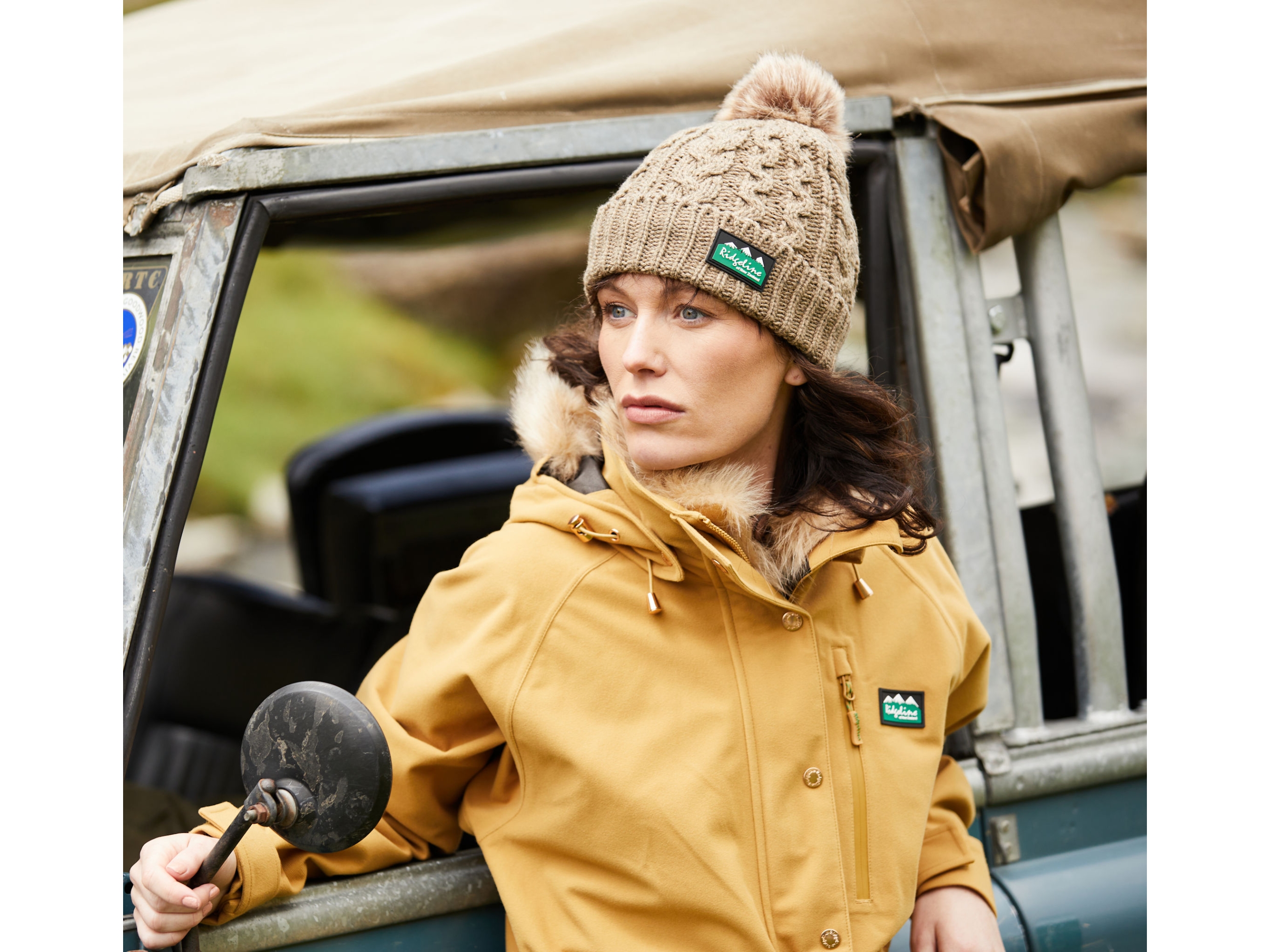 ridgeline ladies nordic fleck bob hat teak