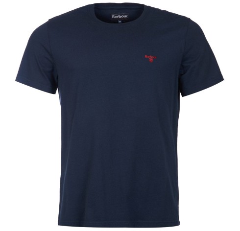 barbour essential sports t shirt navy