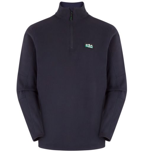 ridgeline narvik mens quarter zip navy