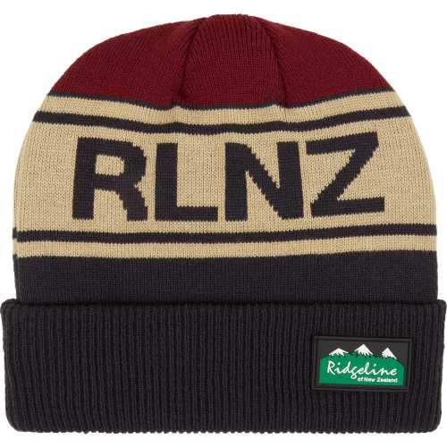 ridgeline rlnz knitted beanie hat navy multi