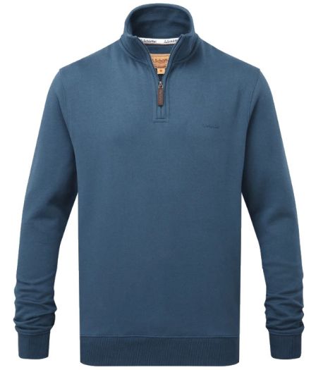 schoffel st merryn petrol blue sweatshirt