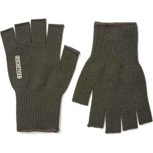 sealskinz thornham solo merino mitts olive